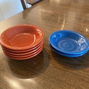 6 Fiestaware Fruit Bowls